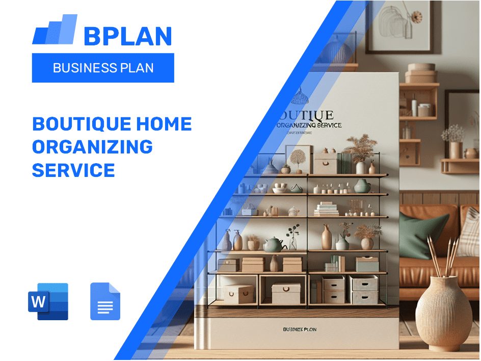 Boutique Home Organization Service Business Plan