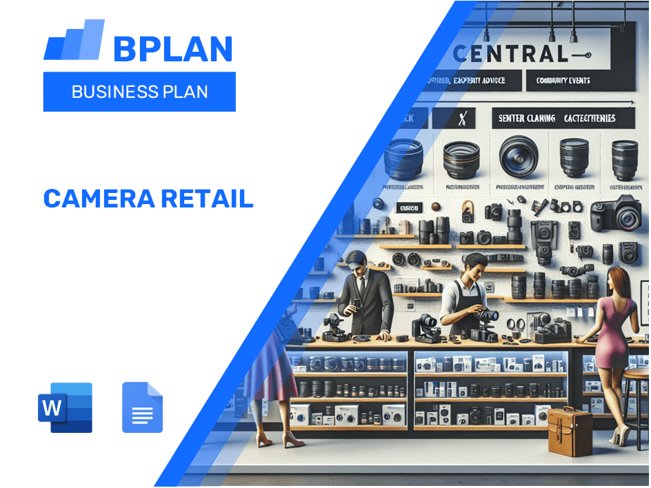 Plano de negócios de varejo de câmera