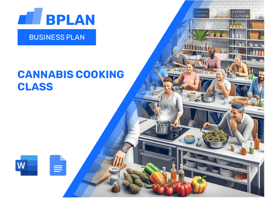 Plano de negócios da aula de culinária de cannabis