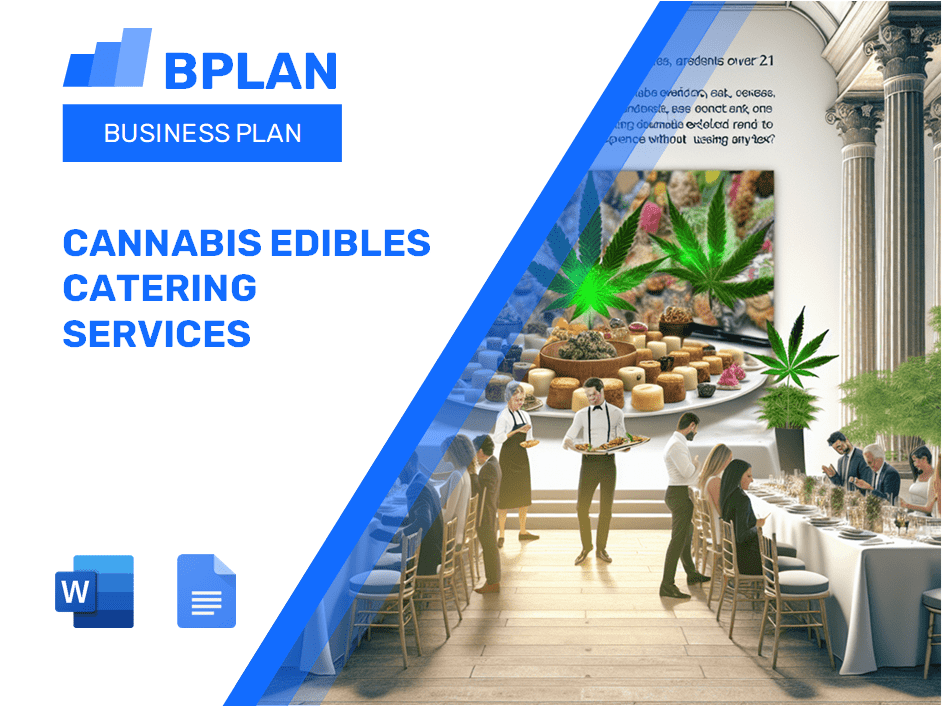 Plan d'affaires des services de restauration des produits comestibles du cannabis