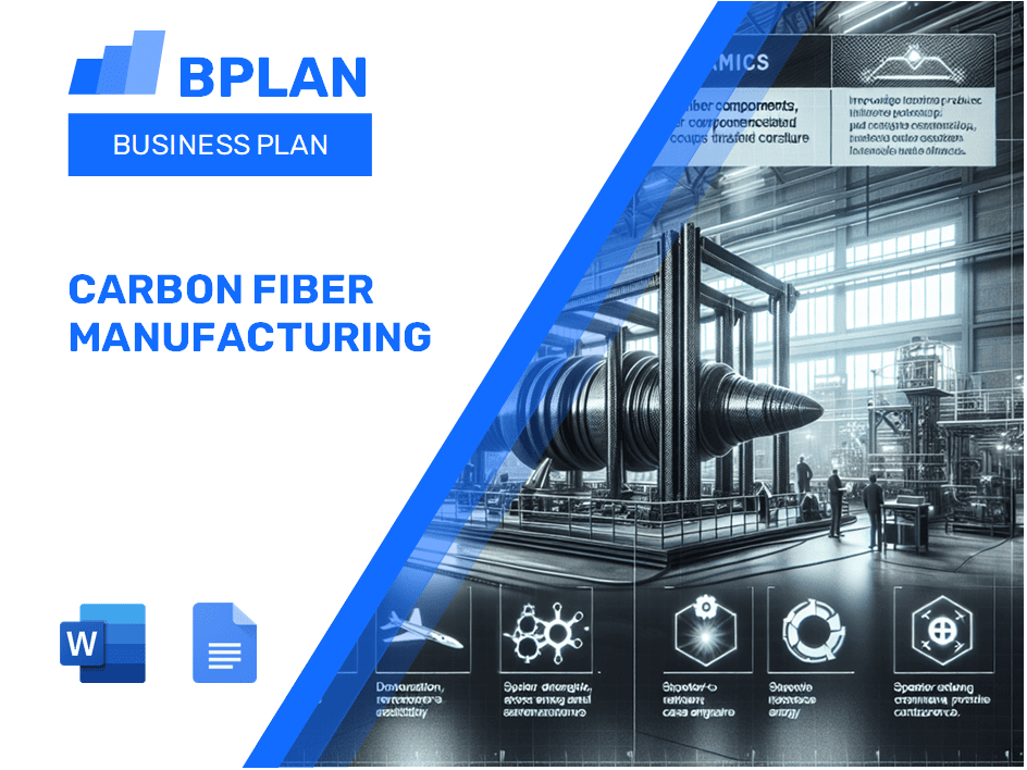 Plano de negócios de fabricação de fibra de carbono