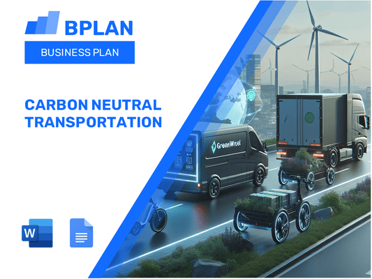 Plano de negócios de transporte neutro de carbono