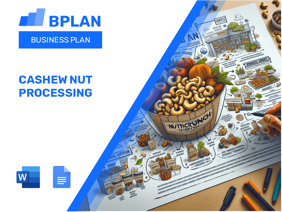 Plano de negócios de processamento de castanha de castanha