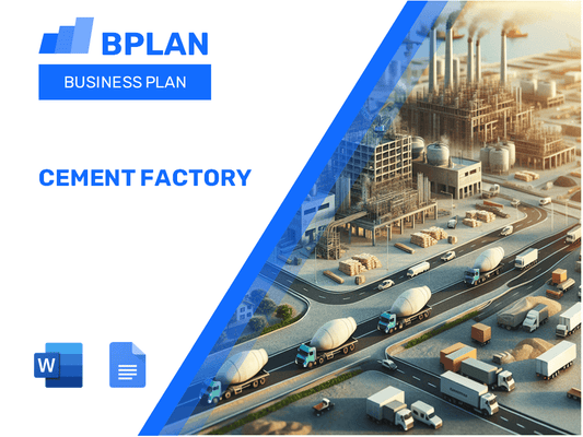 Plano de negócios de fábrica de cimento