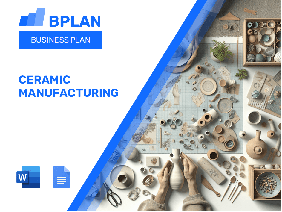 Plano de negócios de fabricação de cerâmica