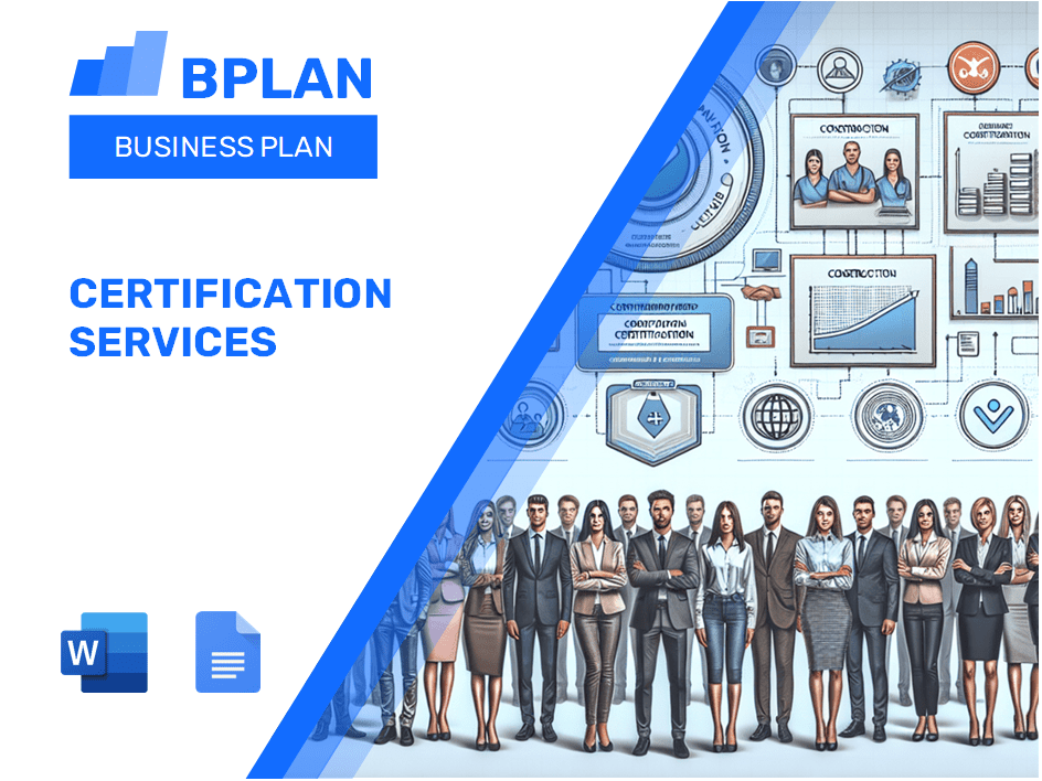 Plano de negócios de serviços de certificação