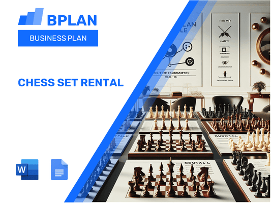 Plano de negócios de aluguel de conjunto de xadrez