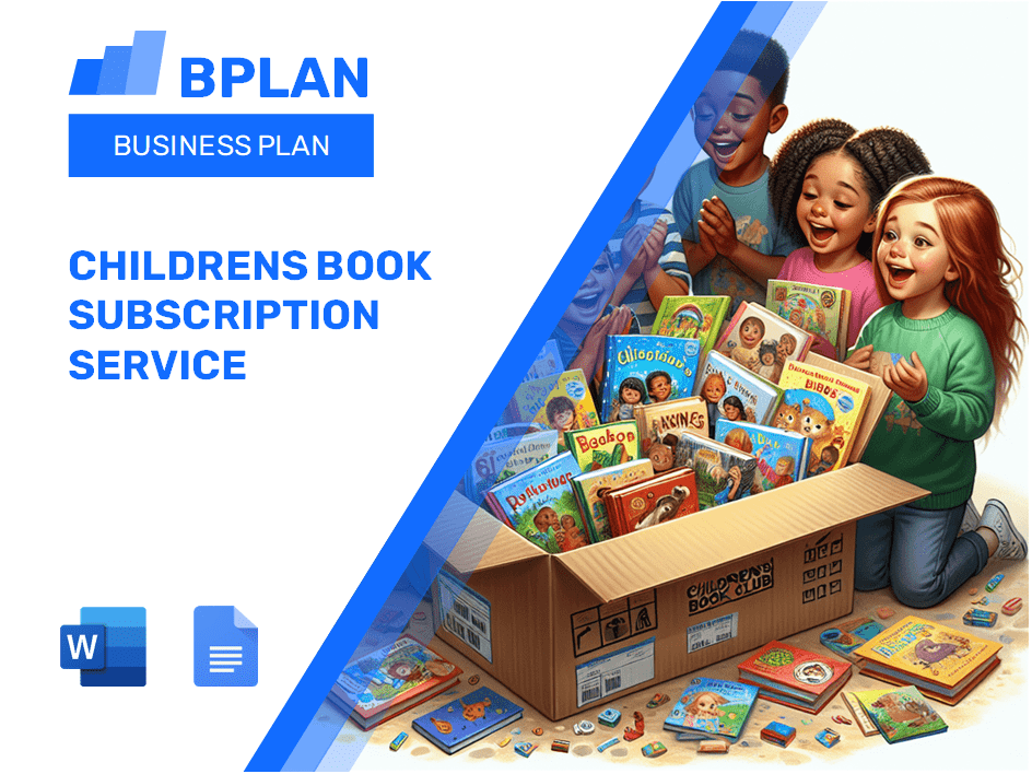 Childrens Book Subscription Service Business Plan