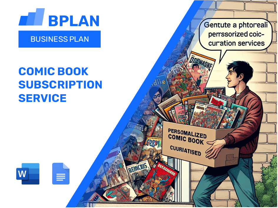 Comic Book Subscription Service Business Plan