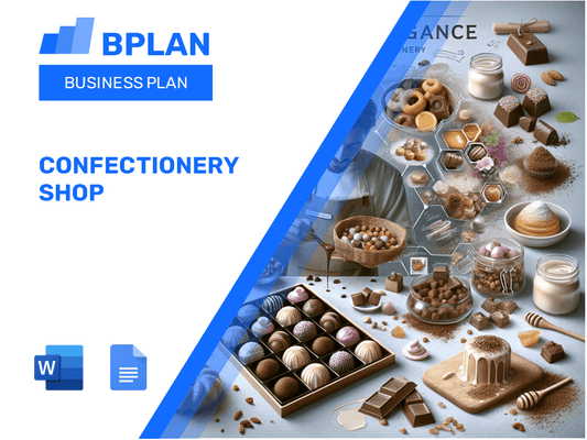 Plano de negócios da loja de confeitaria