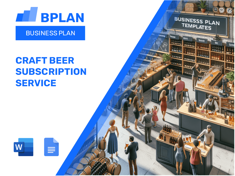 Craft Beer Subscription Service Business Plan