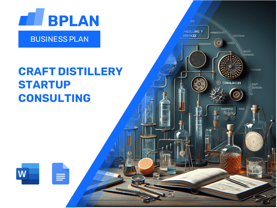 Craft Distillery Startup Consulting Business Plan