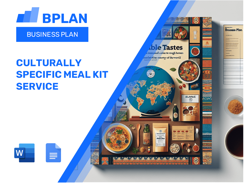 Culturally Specific Meal Kit Service Business Plan