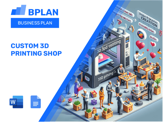 Custom 3D Printing Shop Business Plan