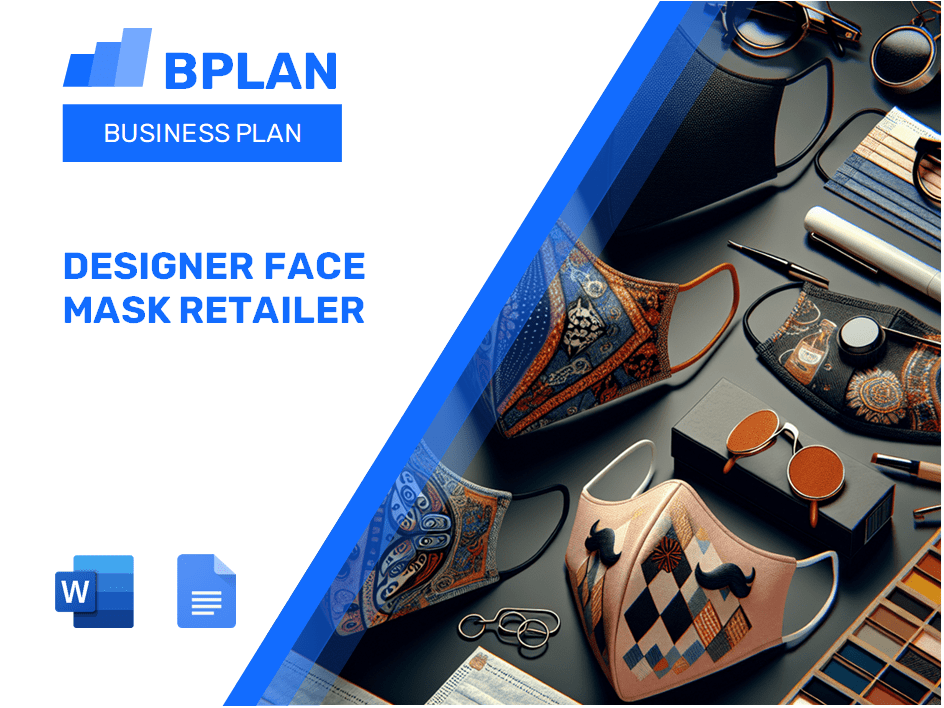 Designer Face Mask Retailer Business Plan Business