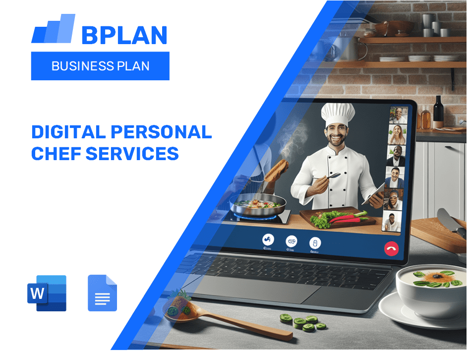 Plan de negocios de Servicios de Chef Personal Digital