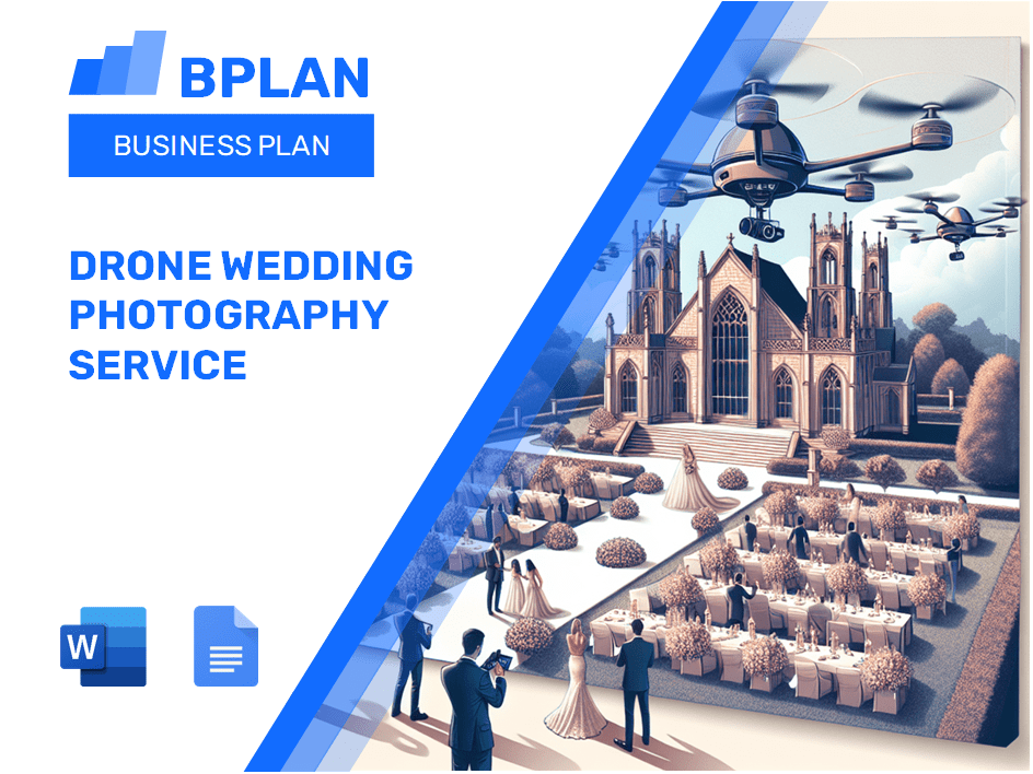 Plan de negocios de servicios de fotografía de boda de drones