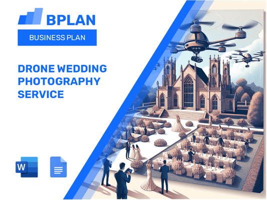 Plan de negocios de servicios de fotografía de boda de drones