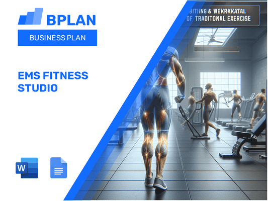 Plano de negócios de estúdio de fitness ems fitness