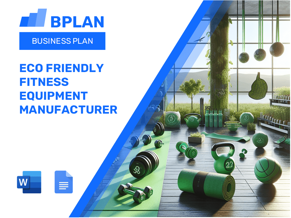 Eco Friendly Fitness Equipment Manufacturer Business Plan