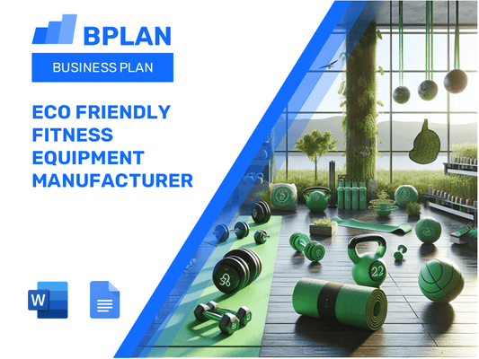 Eco Friendly Fitness Equipment Manufacturer Business Plan