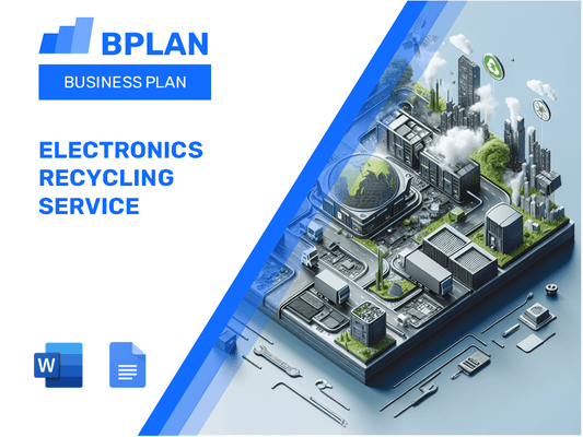 Plano de negócios de serviço de reciclagem eletrônica