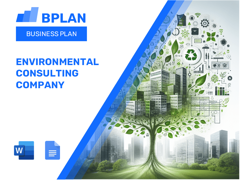 Plan de negocios de la empresa de consultoría ambiental