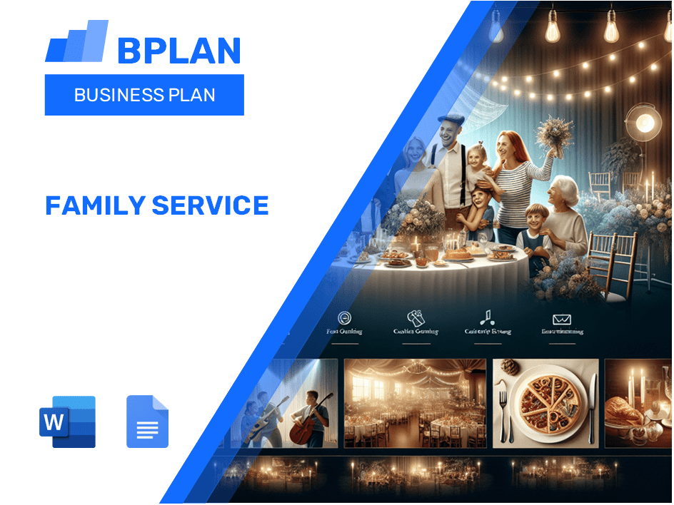 Plan d'affaires de service familial