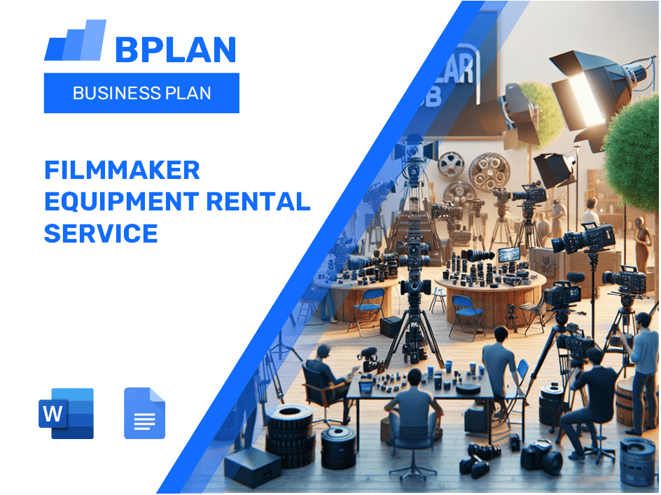 Filmmaker Equipment Rental Service Business Plan