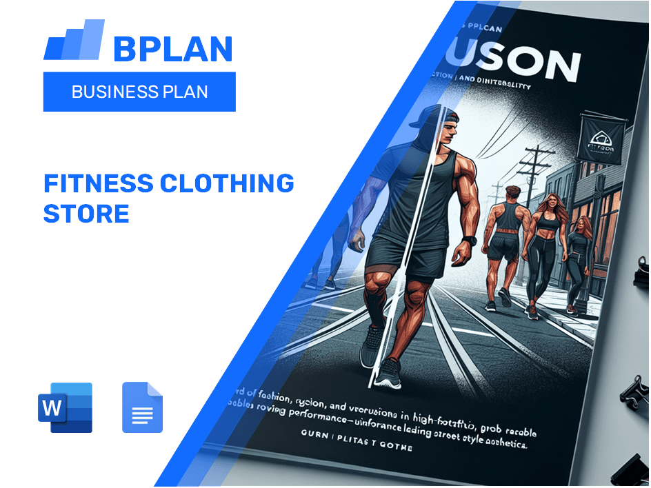 Fitness Clothing Store Business Plan