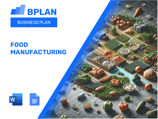 Food Manufacturing Business Plan