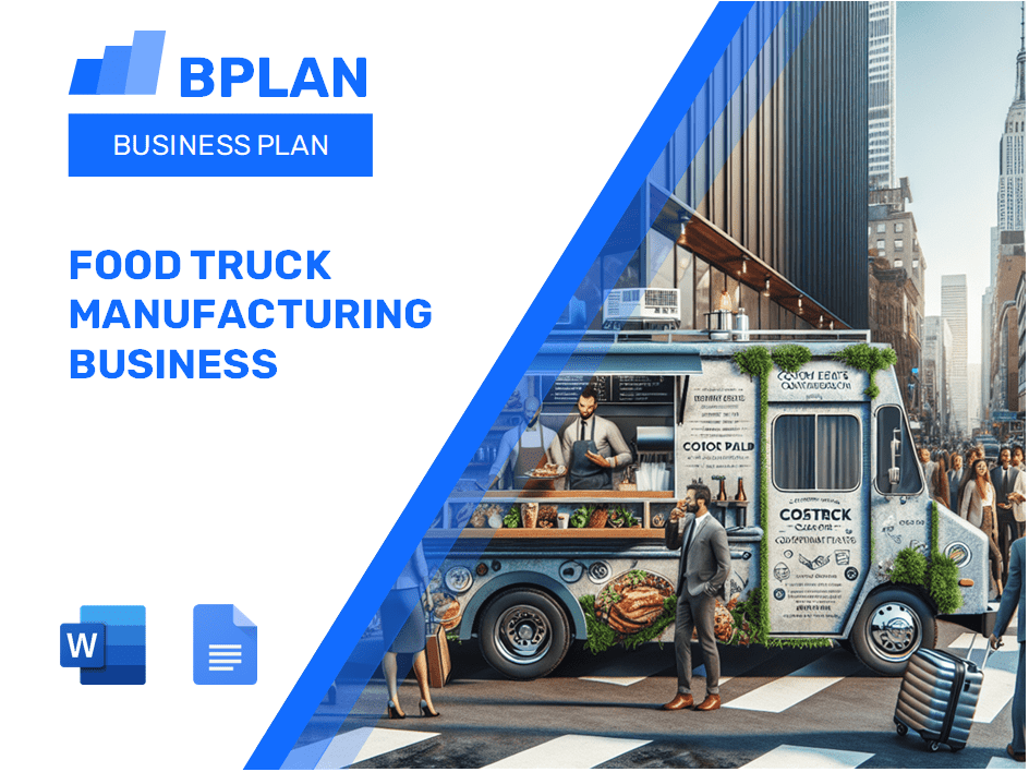 Food Truck Manufacturing Business Plan