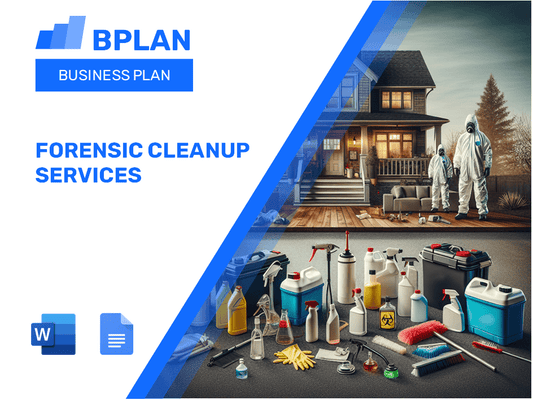 Forensic Cleanup Services Business Plan