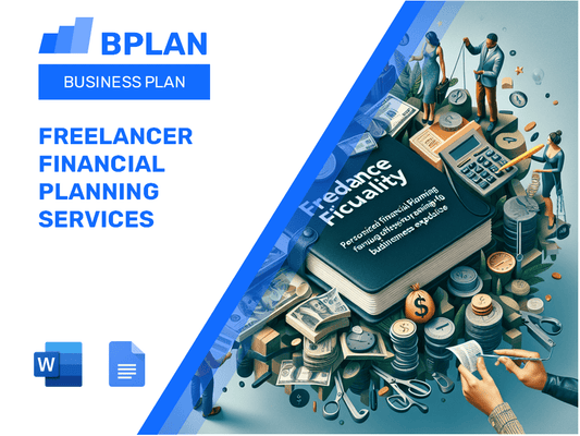 Plano de negócios de serviços de planejamento financeiro freelancer