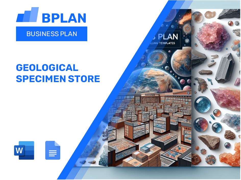 Geological Specimen Store Business Plan