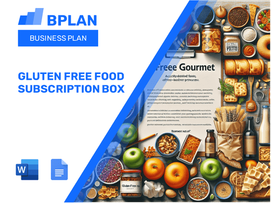 Plan de negocios de caja de suscripción de alimentos gratis de gluten