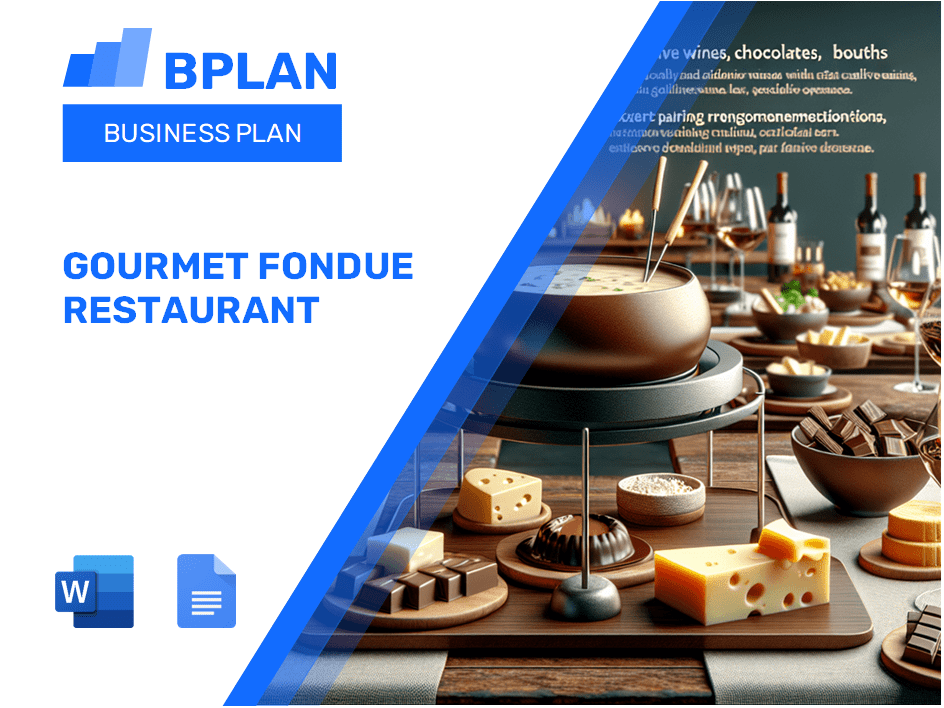 Gourmet Fondue Restaurant Business Plan