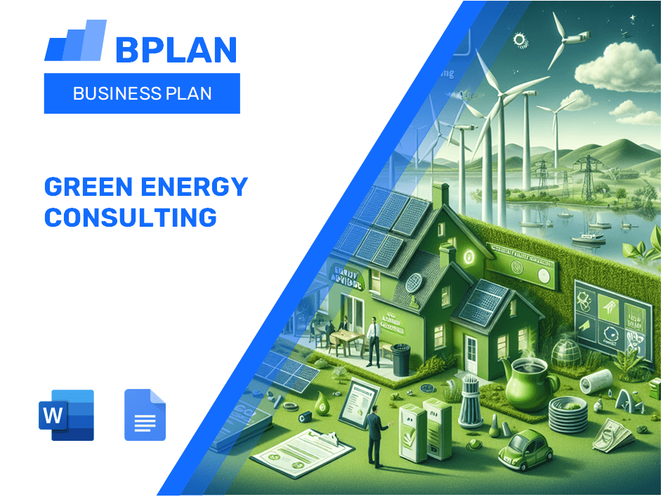 Plano de negócios de consultoria de energia verde