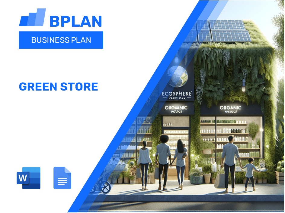 Plan d'affaires du magasin vert