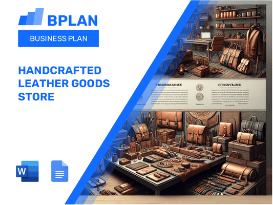 Handcrafted Leather Goods Store Business Plan