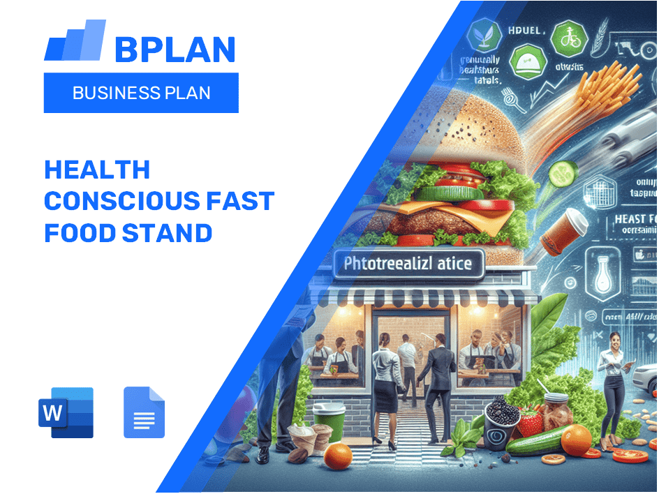 Health Conscious Fast Food Stand Business Plan