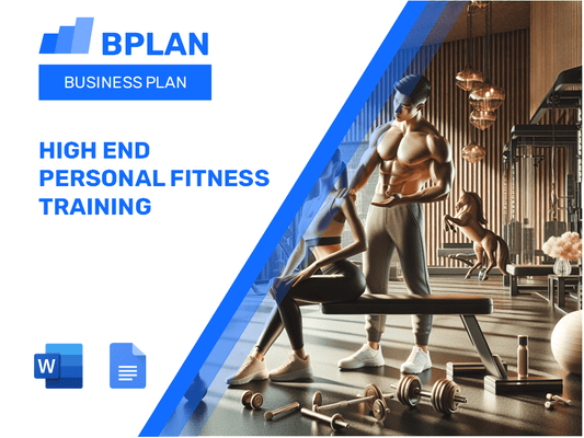 High End Personal Fitness Training Business Plan