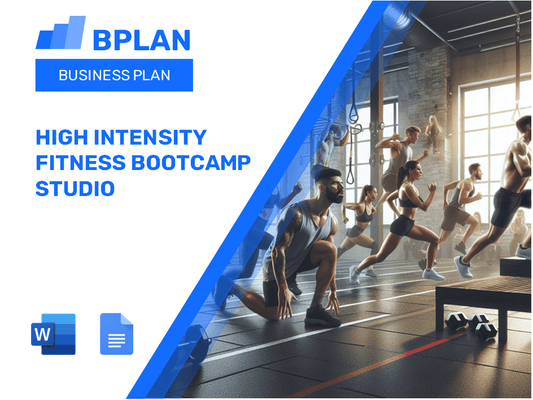 High Intensity Fitness Bootcamp Studio Business Plan