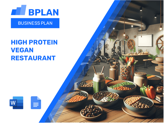 High Protein Vegan Restaurant Business Plan