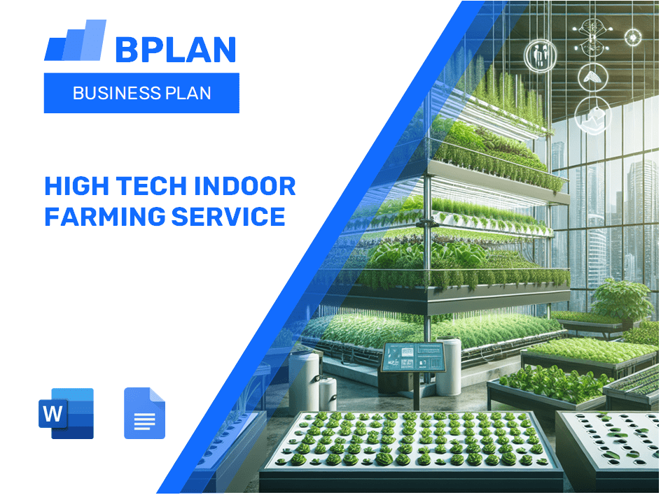 Plan de negocios de servicios de agricultura interior de alta tecnología