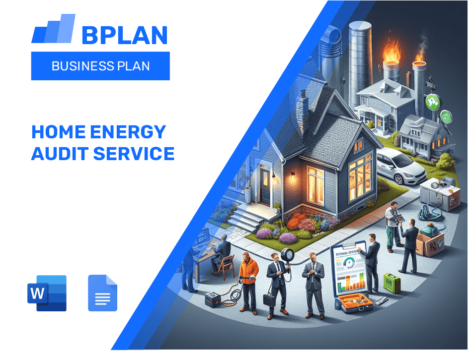 Home Energy Audit Service Business Plan