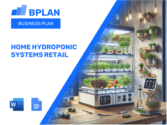 Home Hydroponic Systems Retail Business Plan