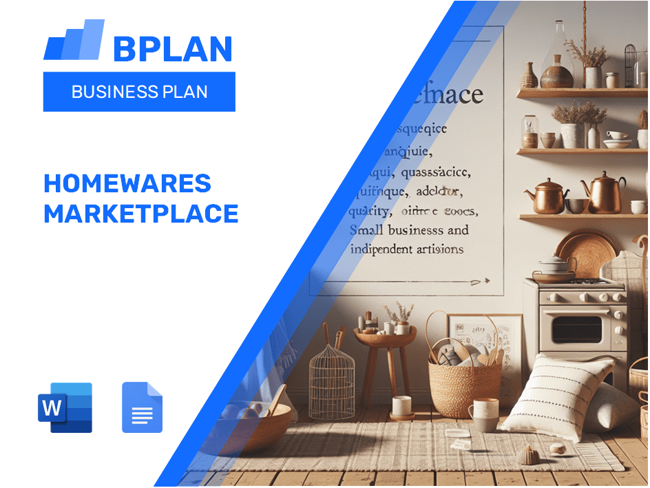 Homewares Marketplace Business Plan