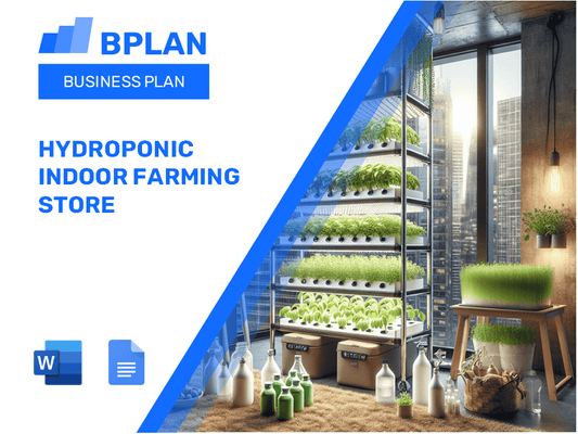 Hydroponic Indoor Farming Store Business Plan