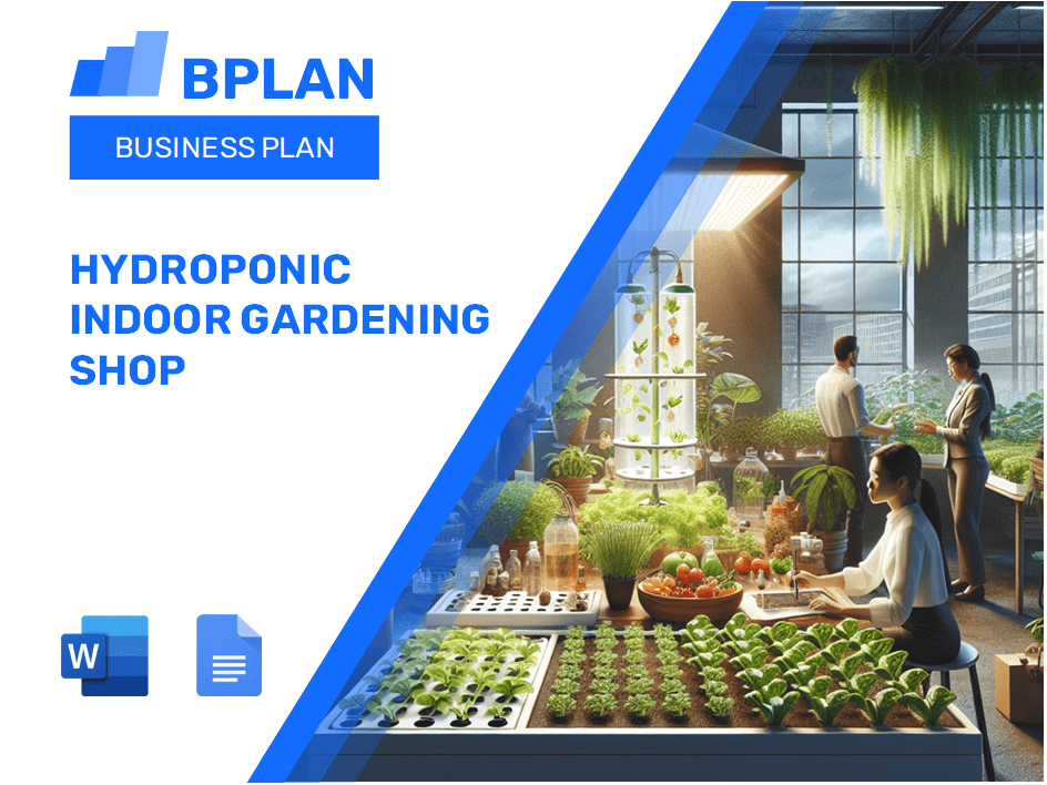 Plano de negócios da loja de jardinagem em interior hidropônica